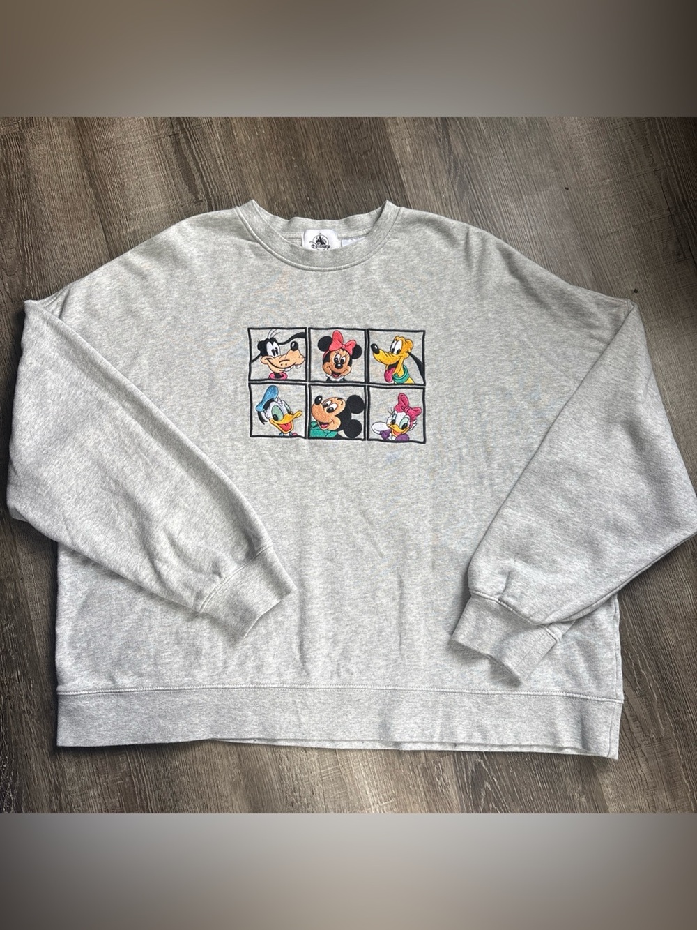 Disney Crewneck Sweatshirt with embroidered Character Panels
